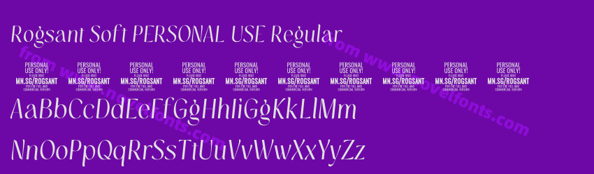 Rogsant Soft PERSONAL USE RegularPreview