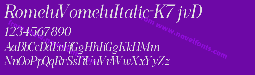 RomeluVomeluItalic-K7jvDPreview