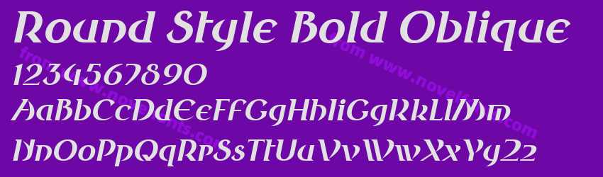 Round Style Bold ObliquePreview