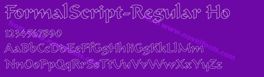 FormalScript-Regular HoPreview