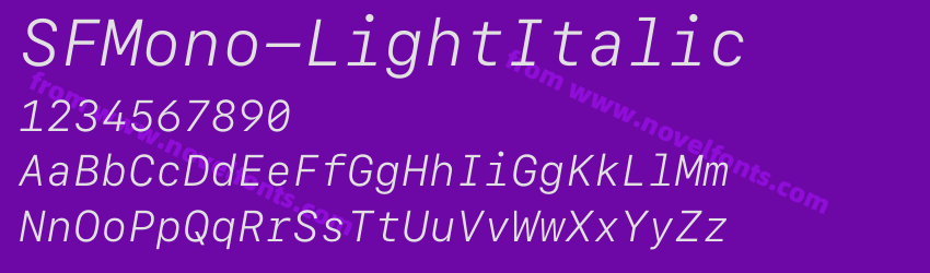 SFMono-LightItalicPreview