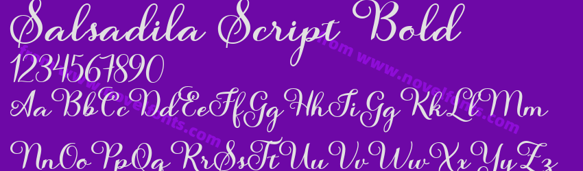 Salsadila Script BoldPreview