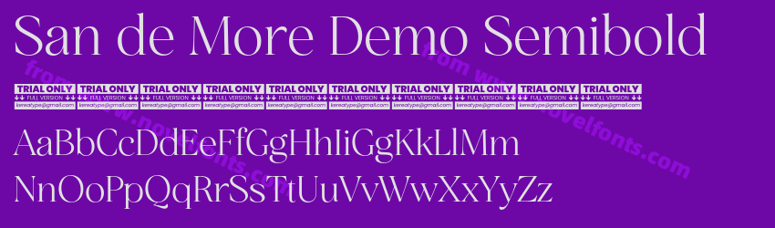 San de More Demo SemiboldPreview