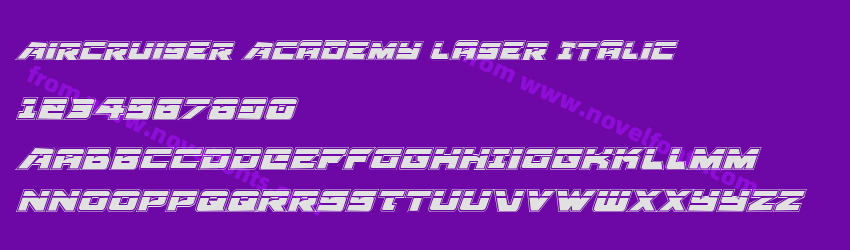 Aircruiser Academy Laser ItalicPreview