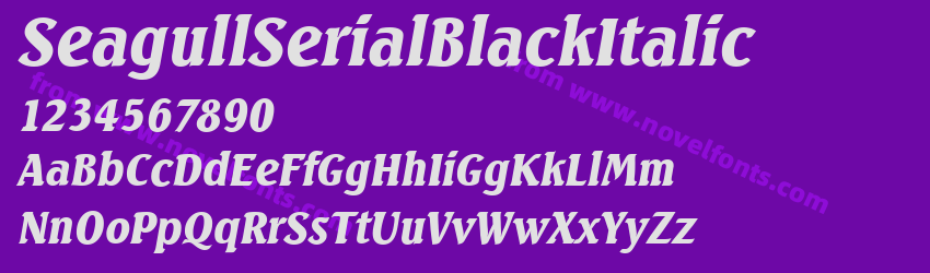 SeagullSerialBlackItalicPreview