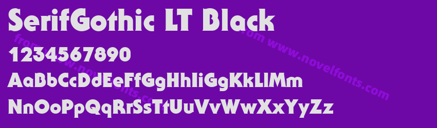 SerifGothic LT BlackPreview