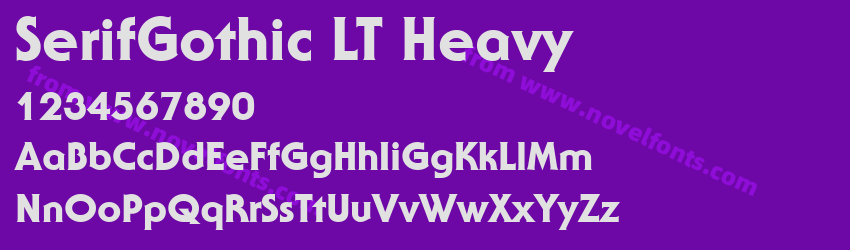 SerifGothic LT HeavyPreview