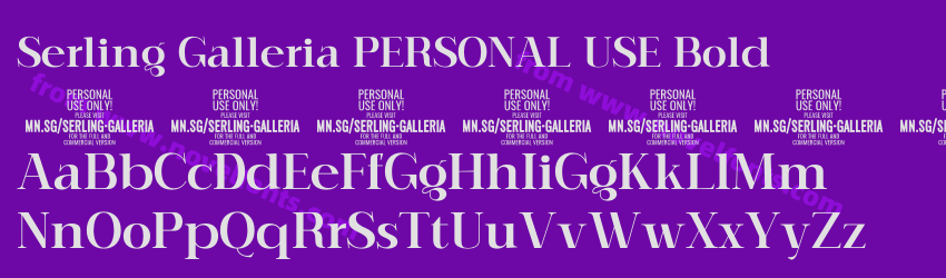 Serling Galleria PERSONAL USE BoldPreview