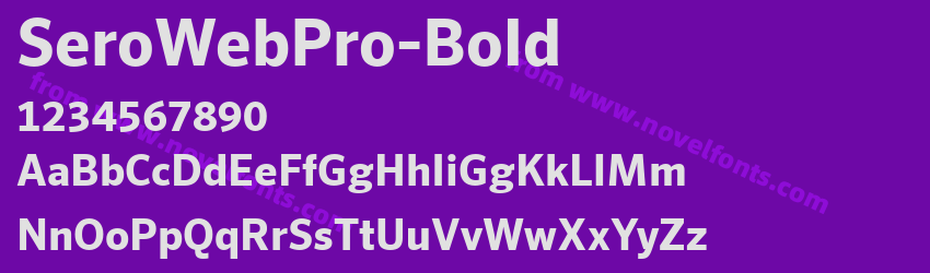 SeroWebPro-BoldPreview