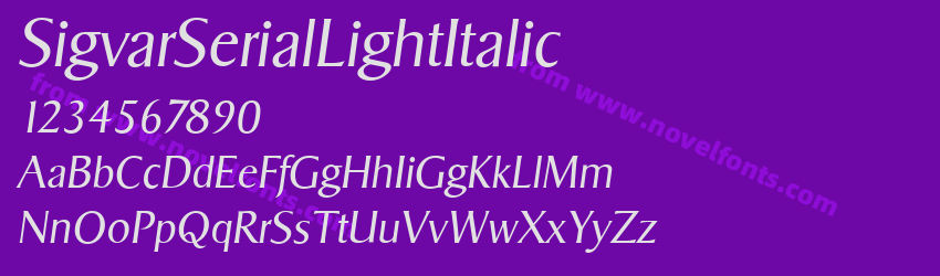 SigvarSerialLightItalicPreview