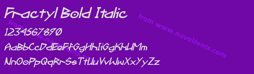 Fractyl Bold ItalicPreview