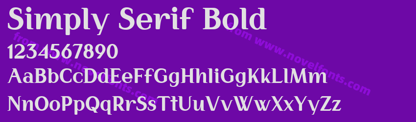 Simply Serif BoldPreview