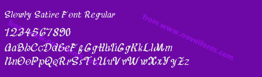 Slowly Satire Font RegularPreview