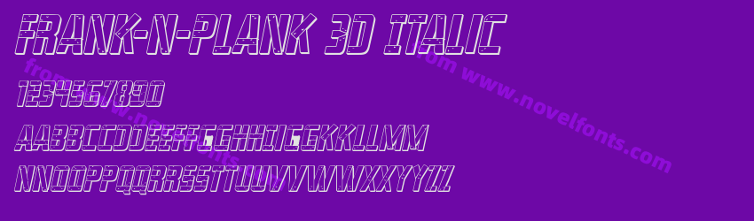 Frank n Plank 3D ItalicPreview