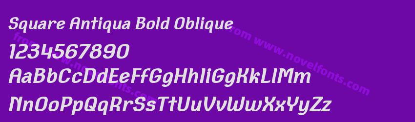 Square Antiqua Bold ObliquePreview