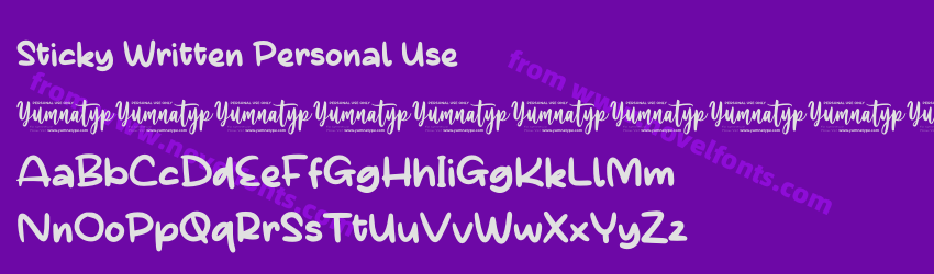 Sticky Written Personal UsePreview