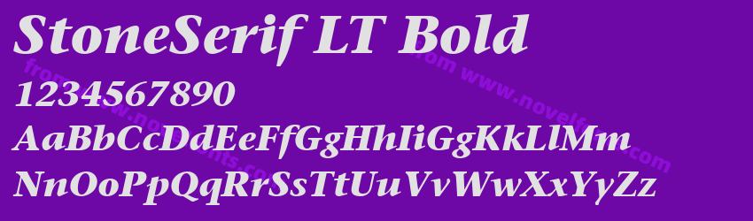 StoneSerif LT BoldPreview