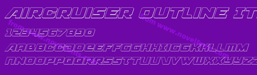 Aircruiser Outline ItalicPreview