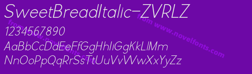 SweetBreadItalic-ZVRLZPreview