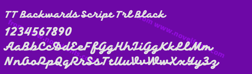 TT Backwards Script Trl BlackPreview