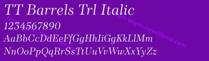 TT Barrels Trl ItalicPreview