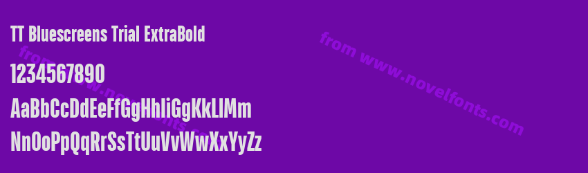 TT Bluescreens Trial ExtraBoldPreview