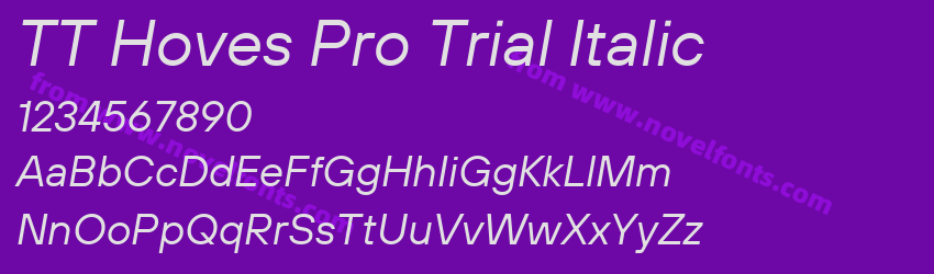 TT Hoves Pro Trial ItalicPreview