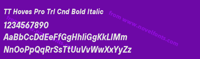 TT Hoves Pro Trl Cnd Bold ItalicPreview