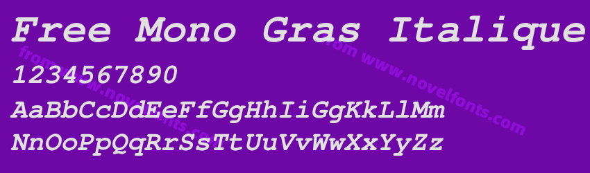 Free Mono Gras ItaliquePreview