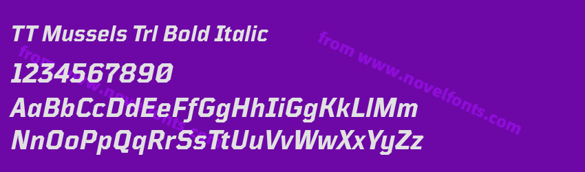 TT Mussels Trl Bold ItalicPreview