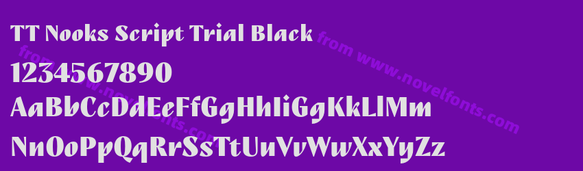 TT Nooks Script Trial BlackPreview
