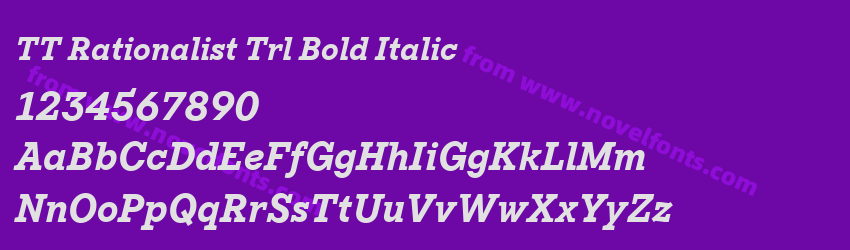 TT Rationalist Trl Bold ItalicPreview