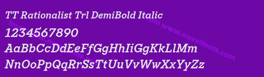 TT Rationalist Trl DemiBold ItalicPreview