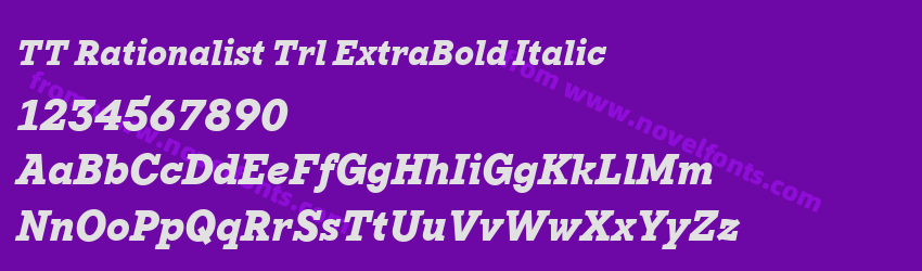 TT Rationalist Trl ExtraBold ItalicPreview