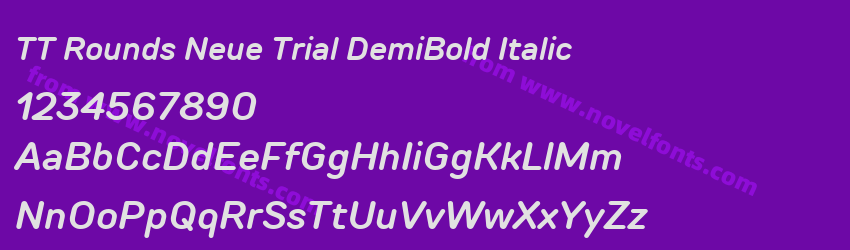 TT Rounds Neue Trial DemiBold ItalicPreview