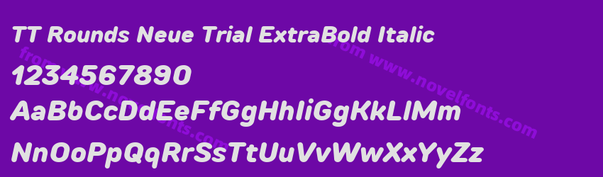 TT Rounds Neue Trial ExtraBold ItalicPreview