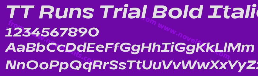 TT Runs Trial Bold ItalicPreview