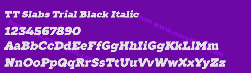 TT Slabs Trial Black ItalicPreview