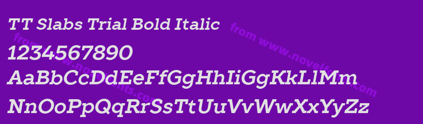 TT Slabs Trial Bold ItalicPreview