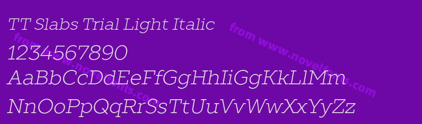 TT Slabs Trial Light ItalicPreview