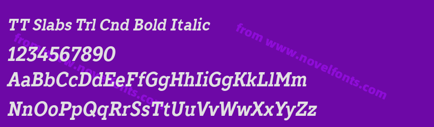 TT Slabs Trl Cnd Bold ItalicPreview