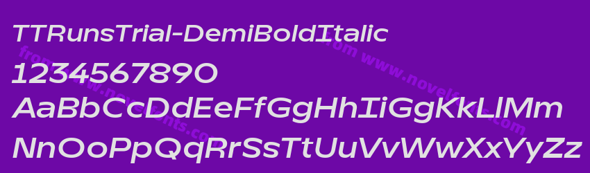 TTRunsTrial-DemiBoldItalicPreview