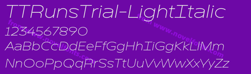 TTRunsTrial-LightItalicPreview