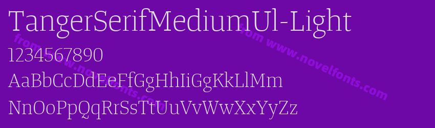 TangerSerifMediumUl-LightPreview