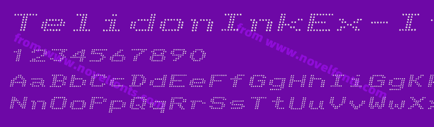TelidonInkEx-ItalicPreview