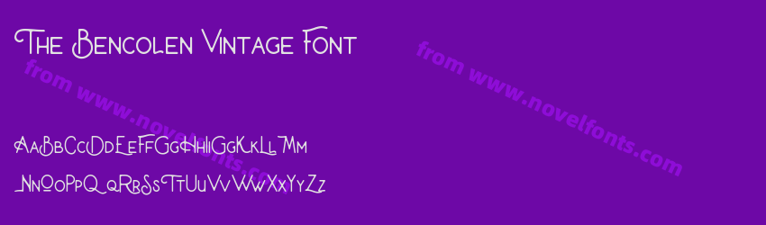 The Bencolen Vintage FontPreview