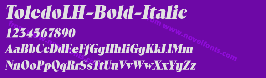 ToledoLH-Bold-ItalicPreview