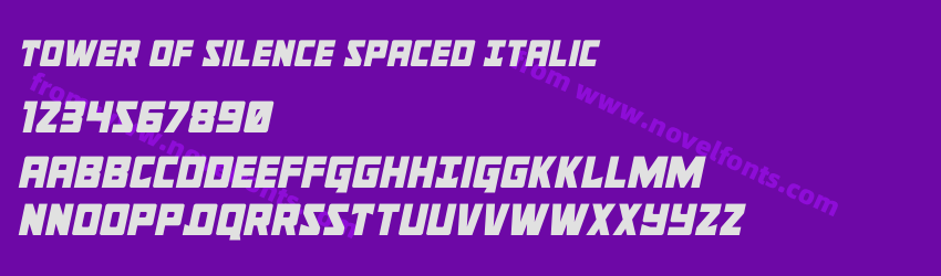 Tower of Silence Spaced ItalicPreview