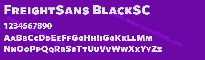 FreightSans BlackSCPreview