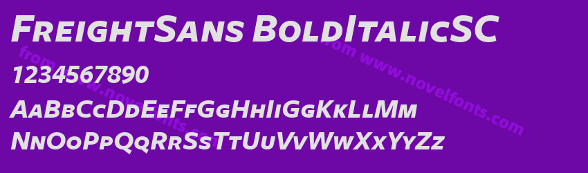 FreightSans BoldItalicSCPreview